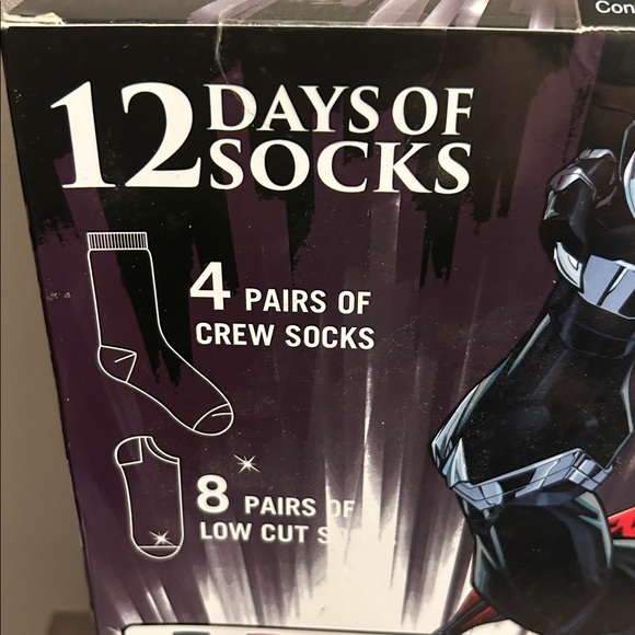 NEW Men's Marvel Avengers 12 Days of Socks Advent Calendar - Picture 7 of 10